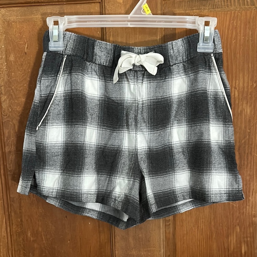 Abercrombie & Fitch Plaid Women's Sleep Shorts with Bow Tie Size XXS